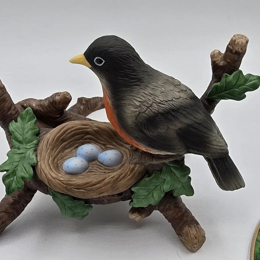 PartyLite Robin Votive Candle Holder P8557 Bird Watcher's Collection Mint in Box